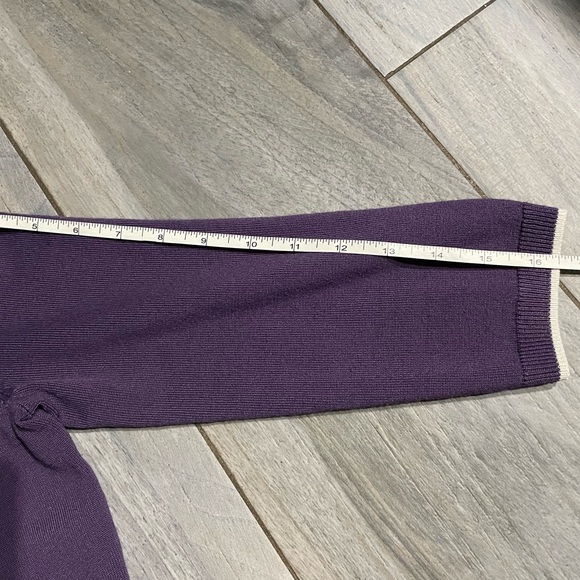 Lands End Purple Cardigan XS - Picture 6 of 8